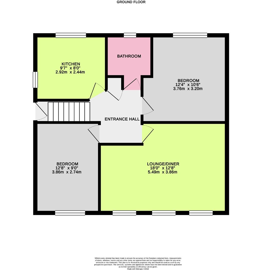 Floor Plan | Flat - Purpose Built | Gaisford Close, Worthing, BN14 | To Let